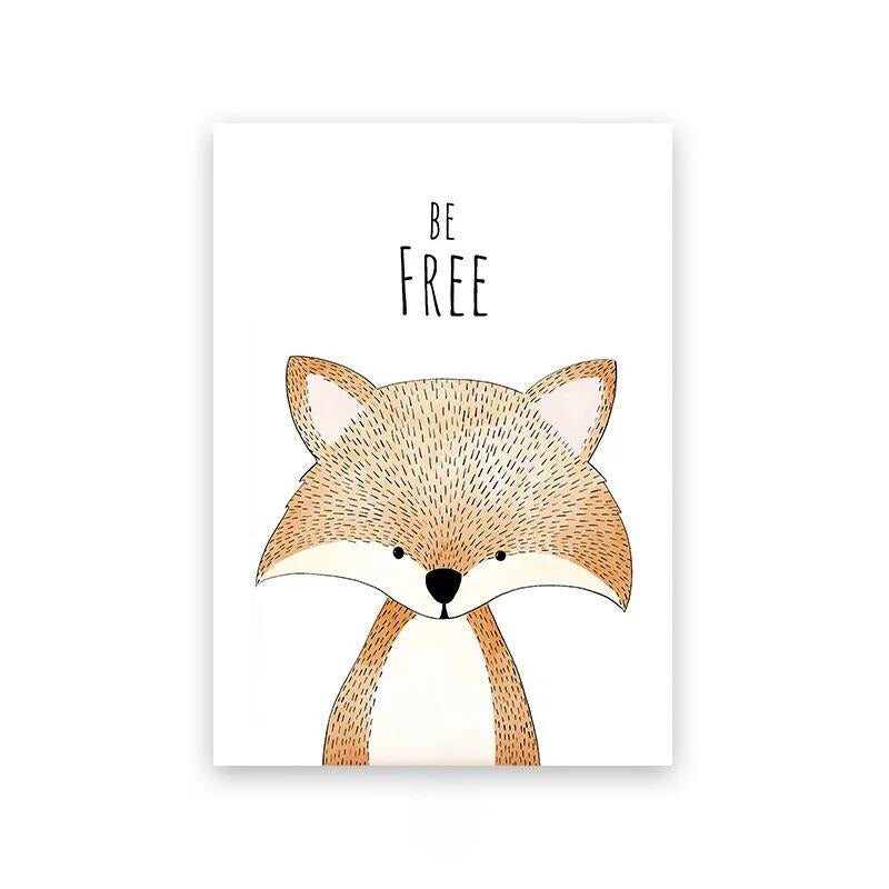 Nursery Affirmation Animal Canvas Prints