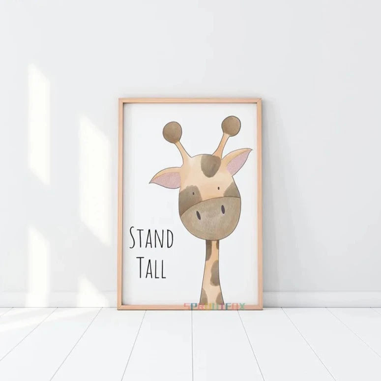 Nursery Affirmation Animal Canvas Prints