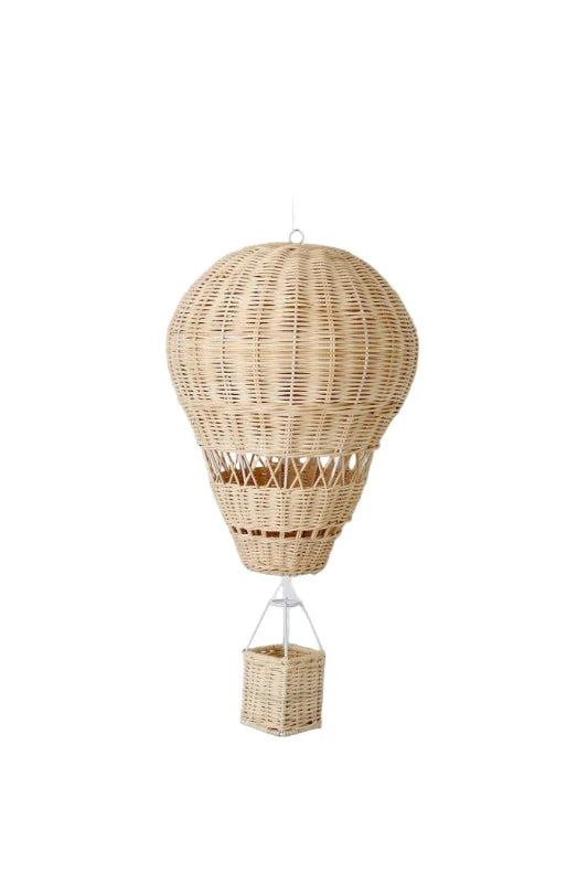 Hand-woven Rattan Hot Air Balloon Wall Decor