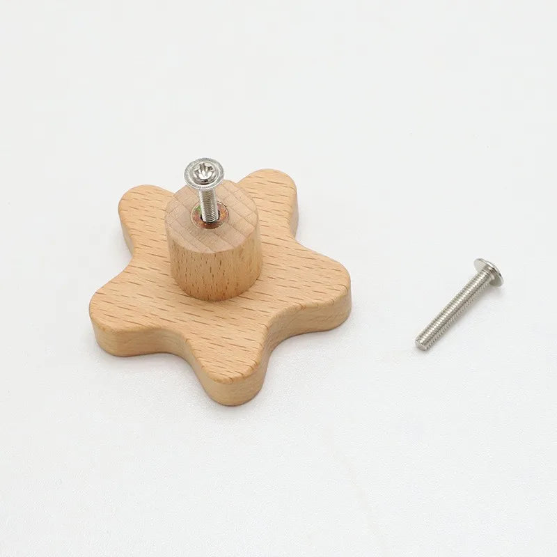 Wooden Shape Nursery Knobs