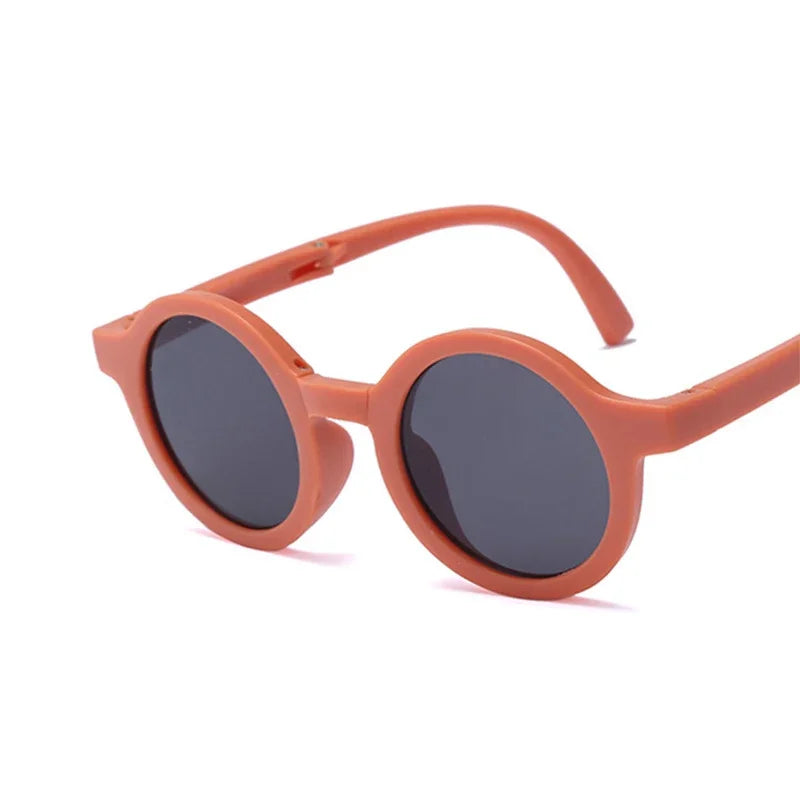 Foldable Kids Round Sunglasses