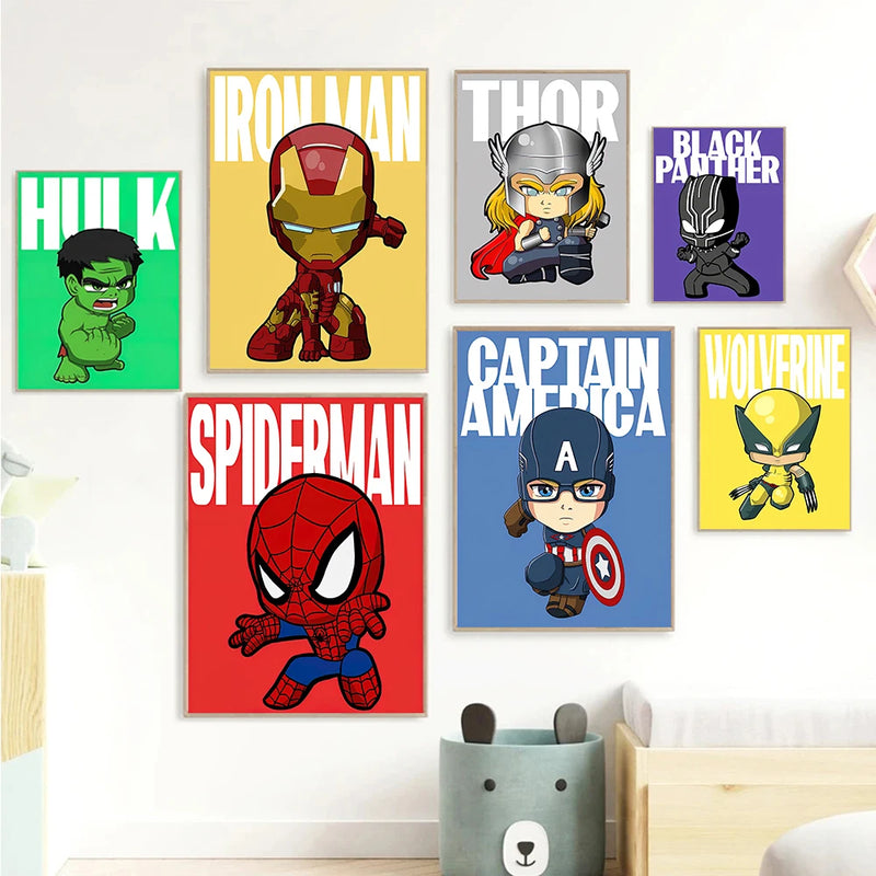 Heroes Canvas Wall Print