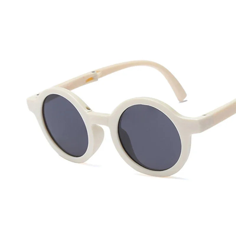 Foldable Kids Round Sunglasses