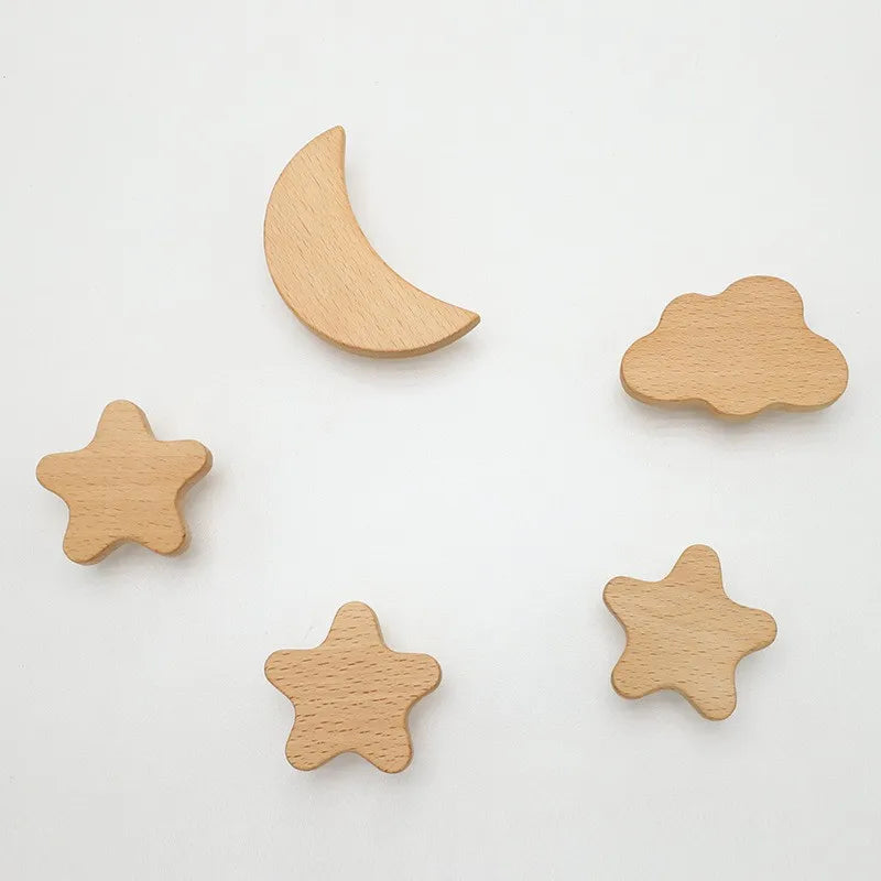 Wooden Shape Nursery Knobs