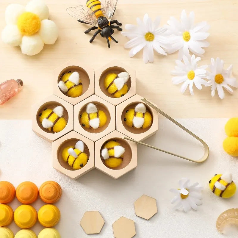 Wooden Montessori Bee Sensory Toy