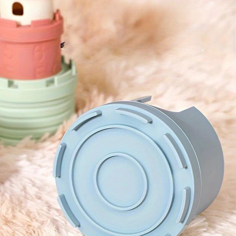 Silicone Stacking Castle & Teether Cups