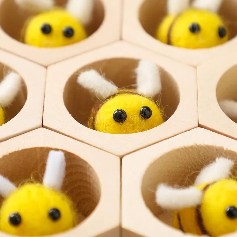 Wooden Montessori Bee Sensory Toy