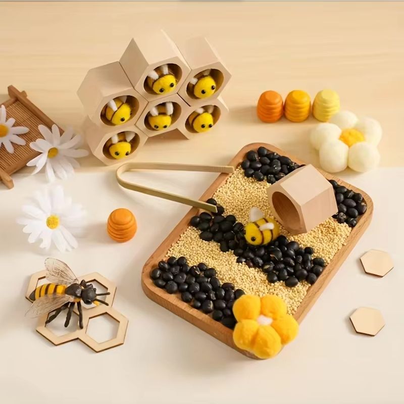 Wooden Montessori Bee Sensory Toy