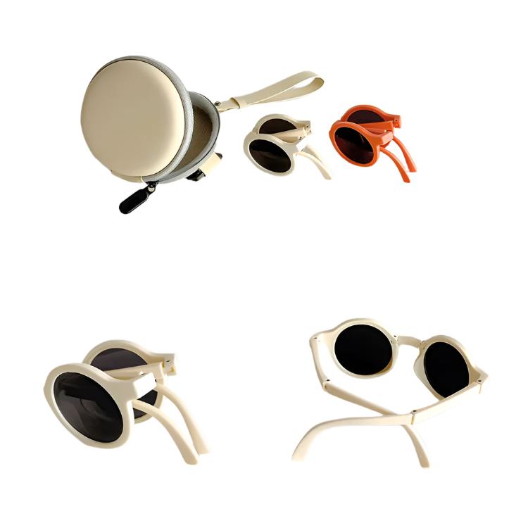 Foldable Kids Round Sunglasses