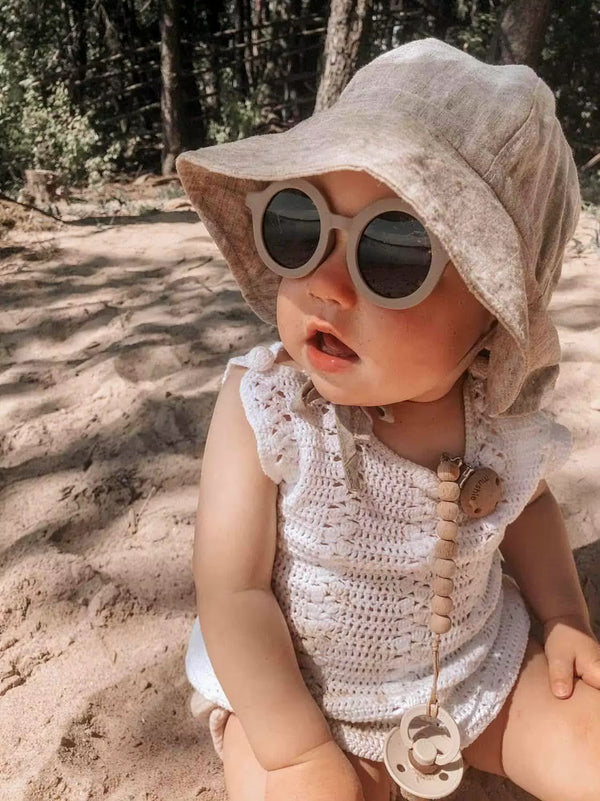 Foldable Kids Round Sunglasses