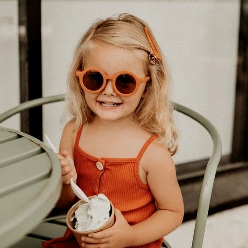 Foldable Kids Round Sunglasses