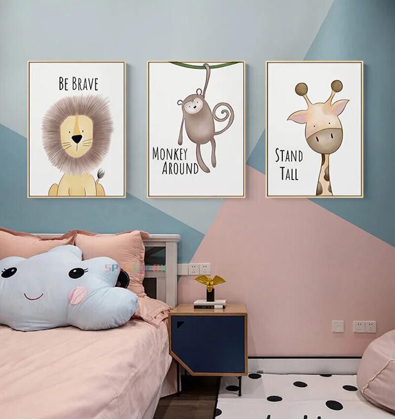 Nursery Affirmation Animal Canvas Prints