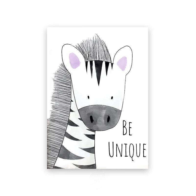 Nursery Affirmation Animal Canvas Prints