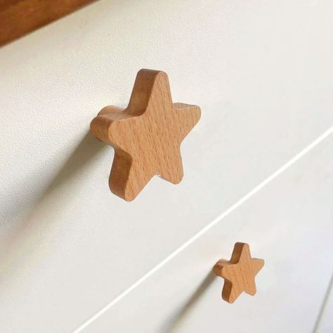 Wooden Shape Nursery Knobs